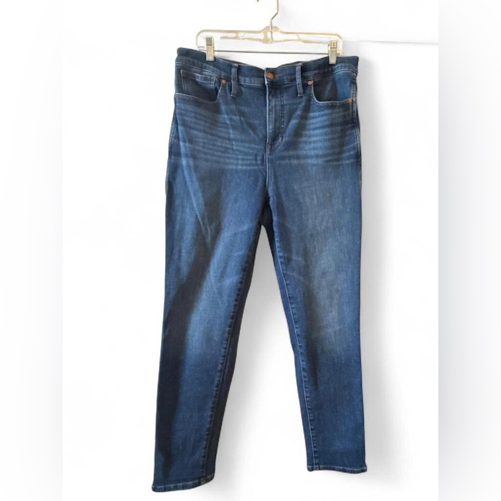 Madewell Blue Stovepipe Jeans with Fading